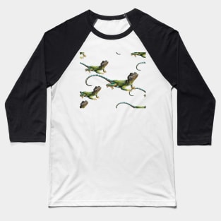 Eastern Collared Lizard- Repeating Baseball T-Shirt